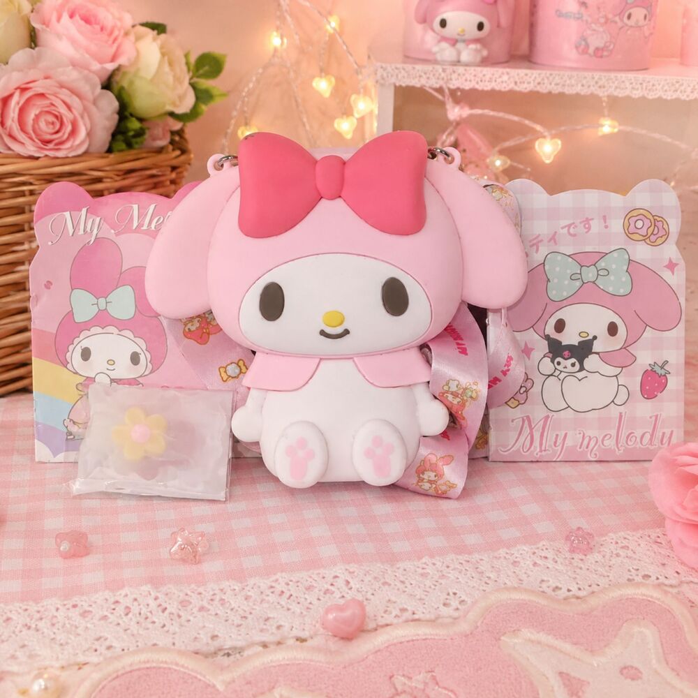 My Melody Mini Bag Pink Birthday Gift Idea Kawaii Bunny Rabbit Sticker Bundle